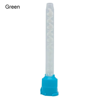 50Pcs Dental Materials Dentistry Silicone Rubber Conveying Mixing Head Disposable Impression Nozzles Mixing Tips Mixing Tube