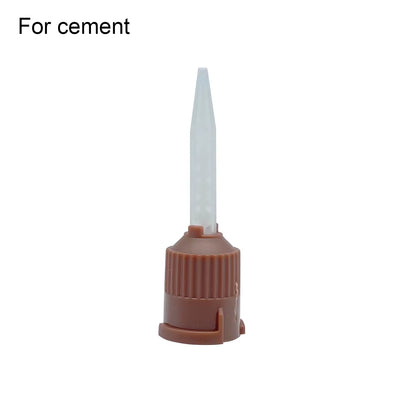 50Pcs Dental Materials Dentistry Silicone Rubber Conveying Mixing Head Disposable Impression Nozzles Mixing Tips Mixing Tube